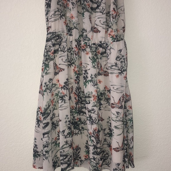 H&M Crane Cream Halter Dress Size 2 - Picture 4 of 10